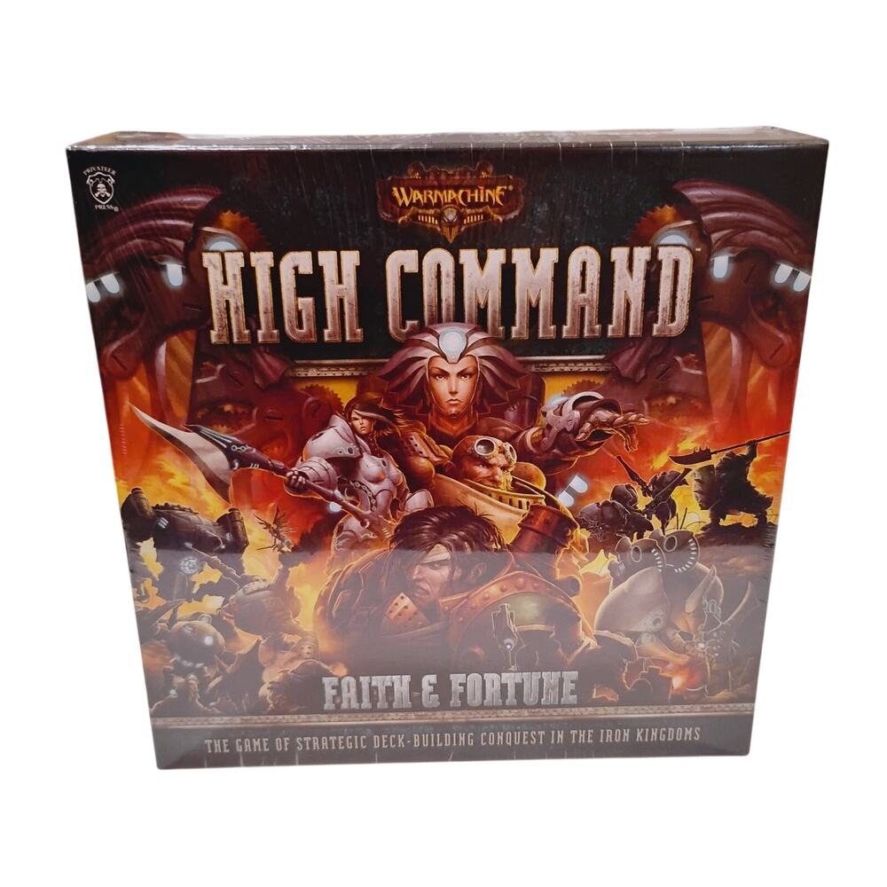Warmachine High Command Faith&Fortune Strategic Deck-Building Sealed w/ exp deck